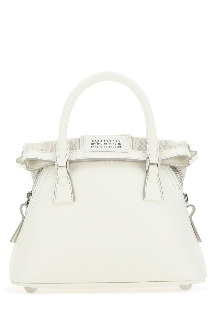 Ivory leather micro 5AC handbag