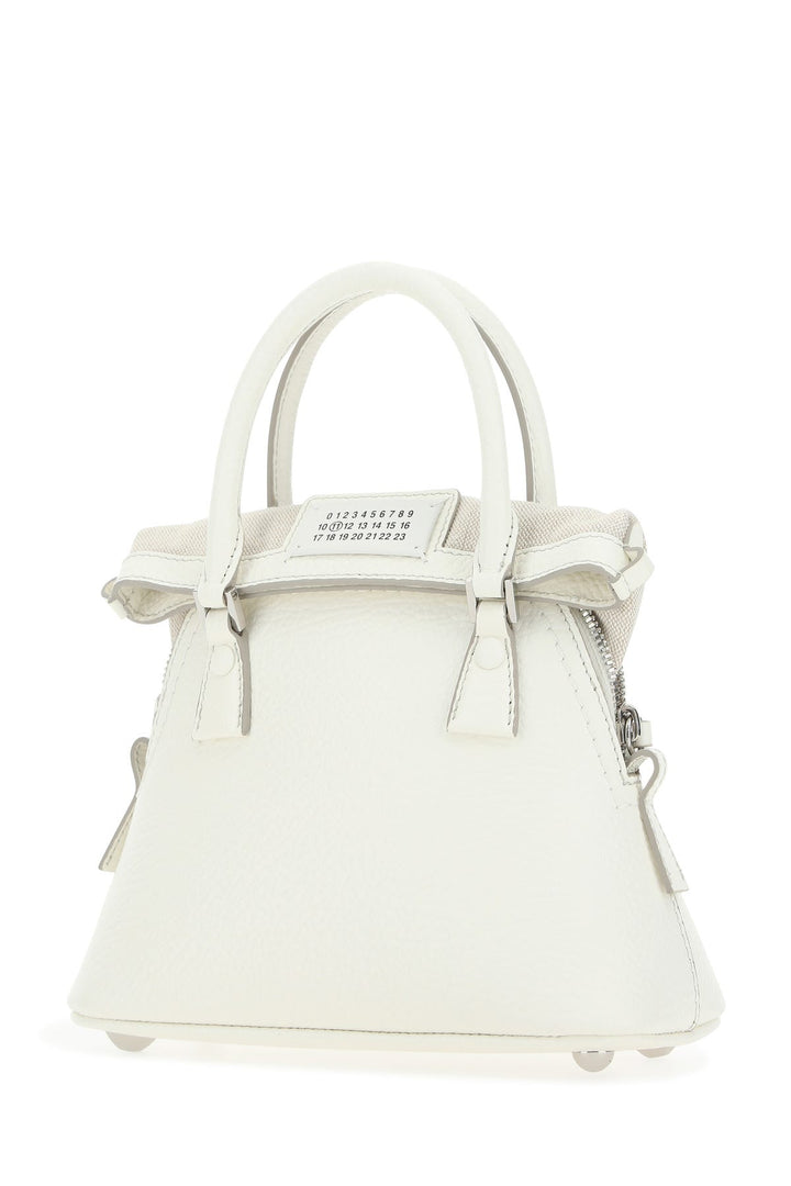 Ivory leather micro 5AC handbag