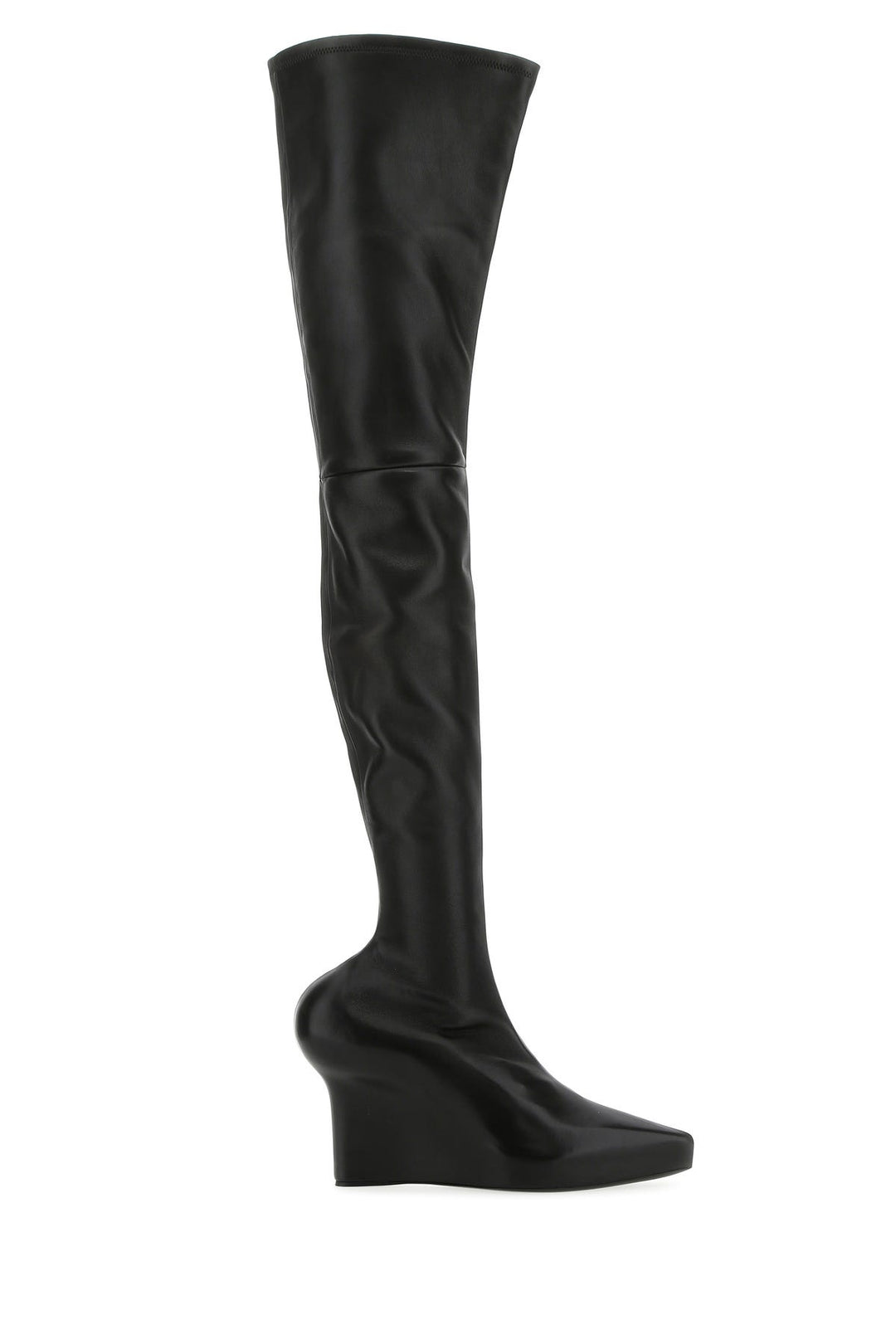 Black nappa leather Show boots