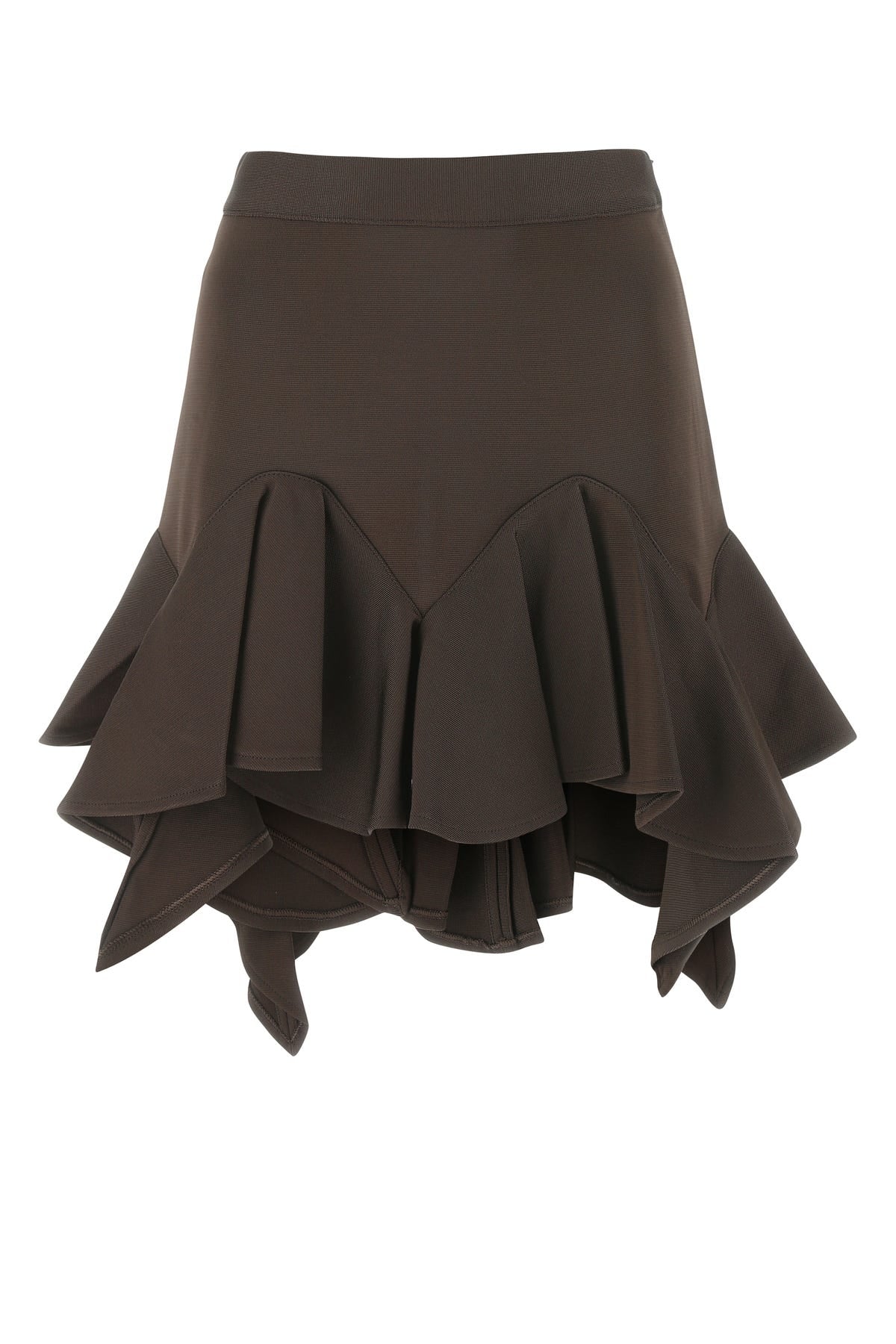 Brown viscose skirt