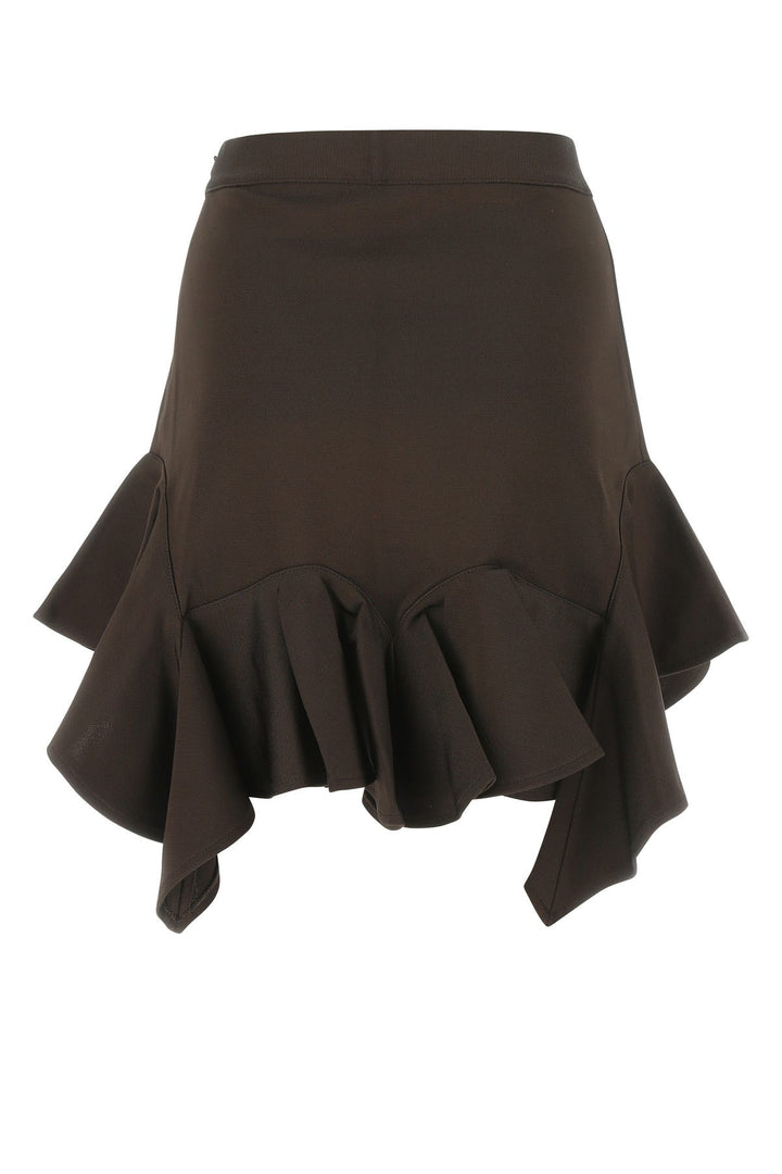 Brown viscose skirt