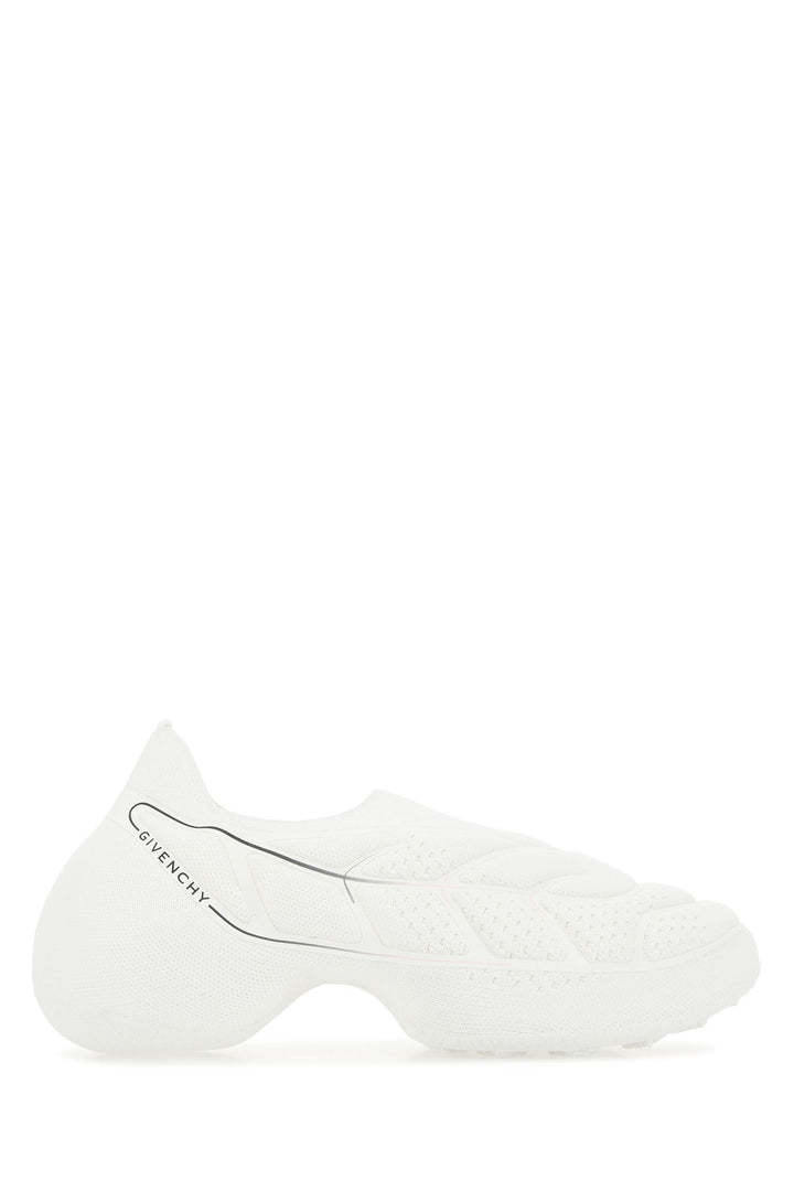 White fabric TK-360+ slip ons