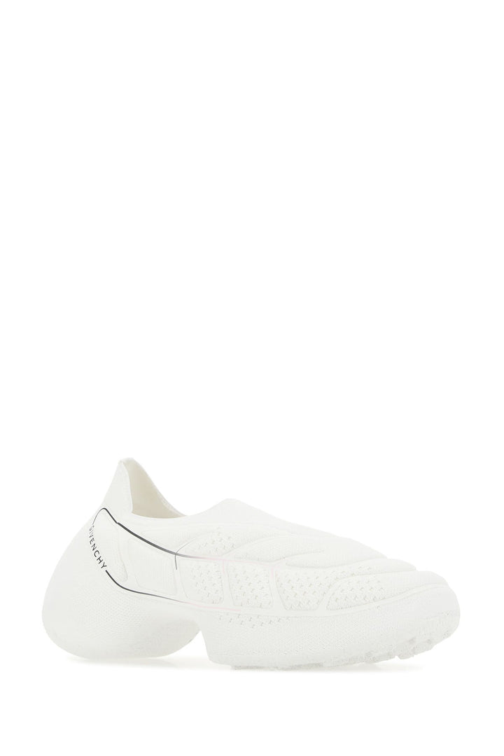 White fabric TK-360+ slip ons