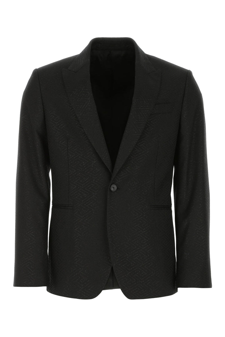 Black wool blend blazer