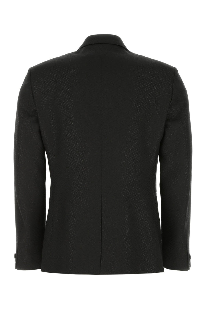 Black wool blend blazer