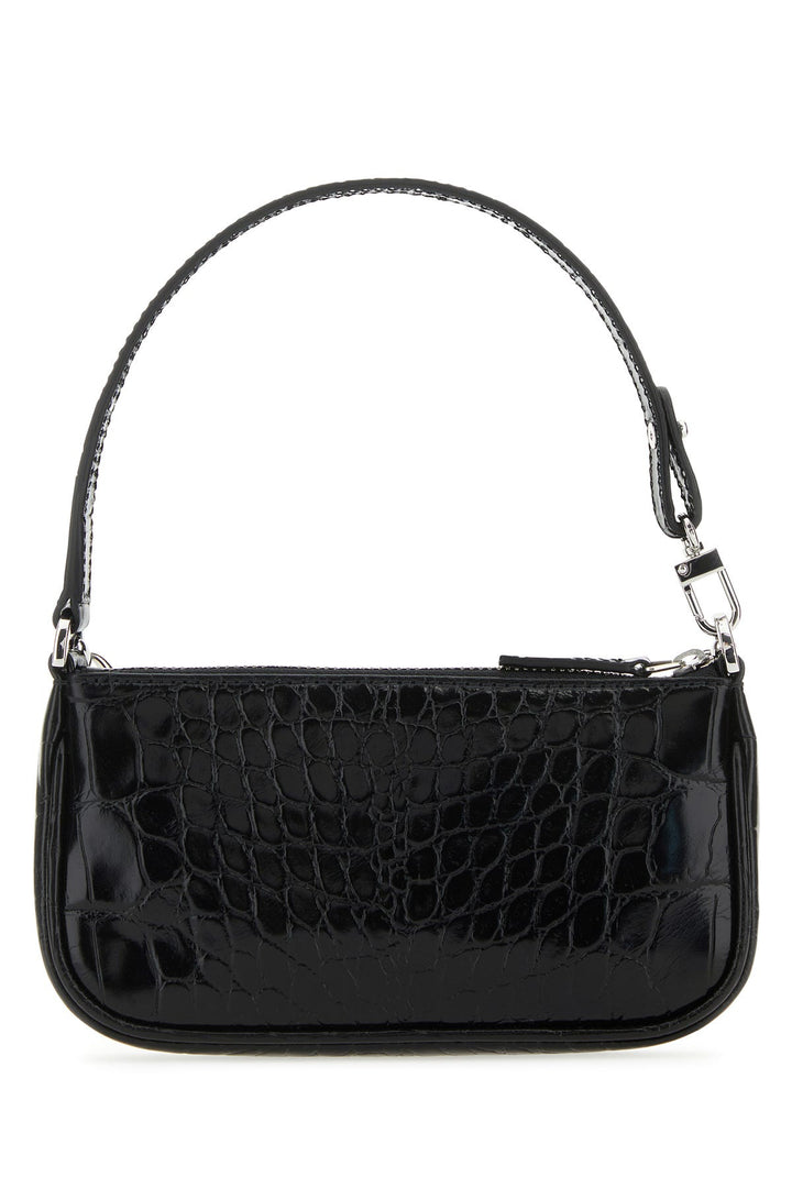 Black leather mini Rachel handbag