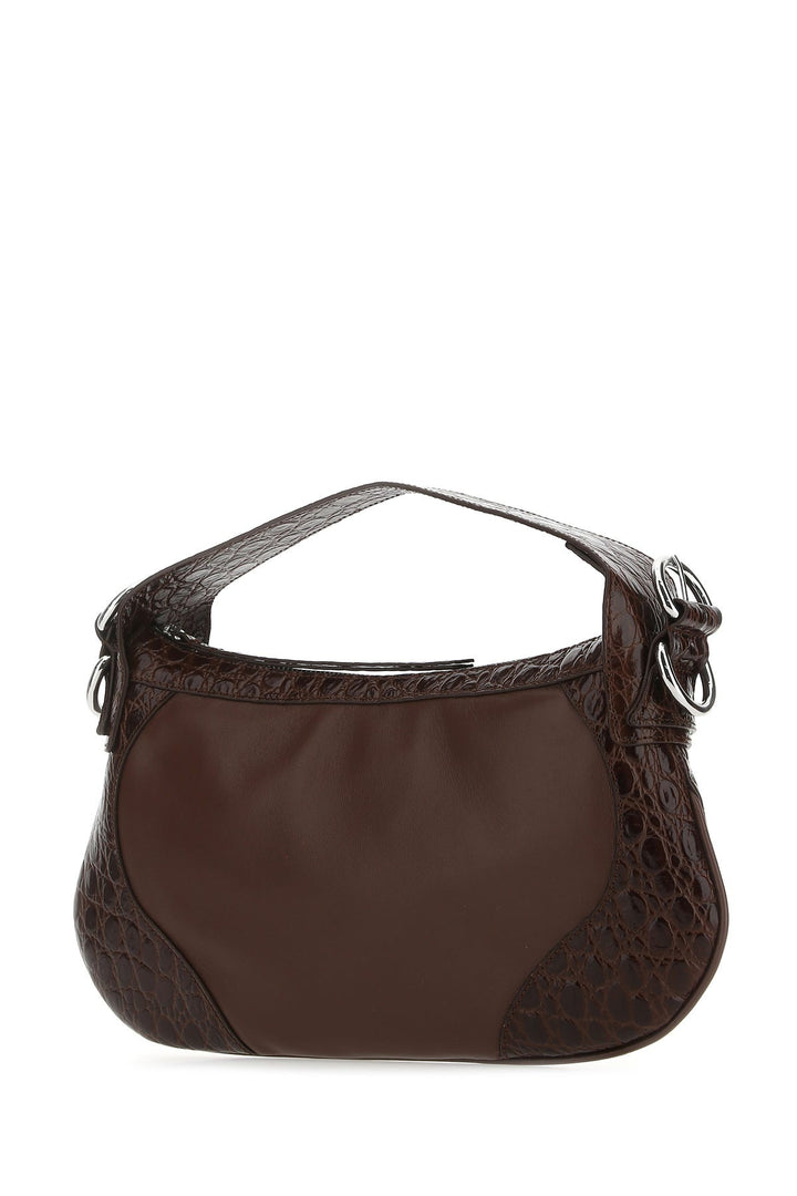 Brown leather Yana handbag