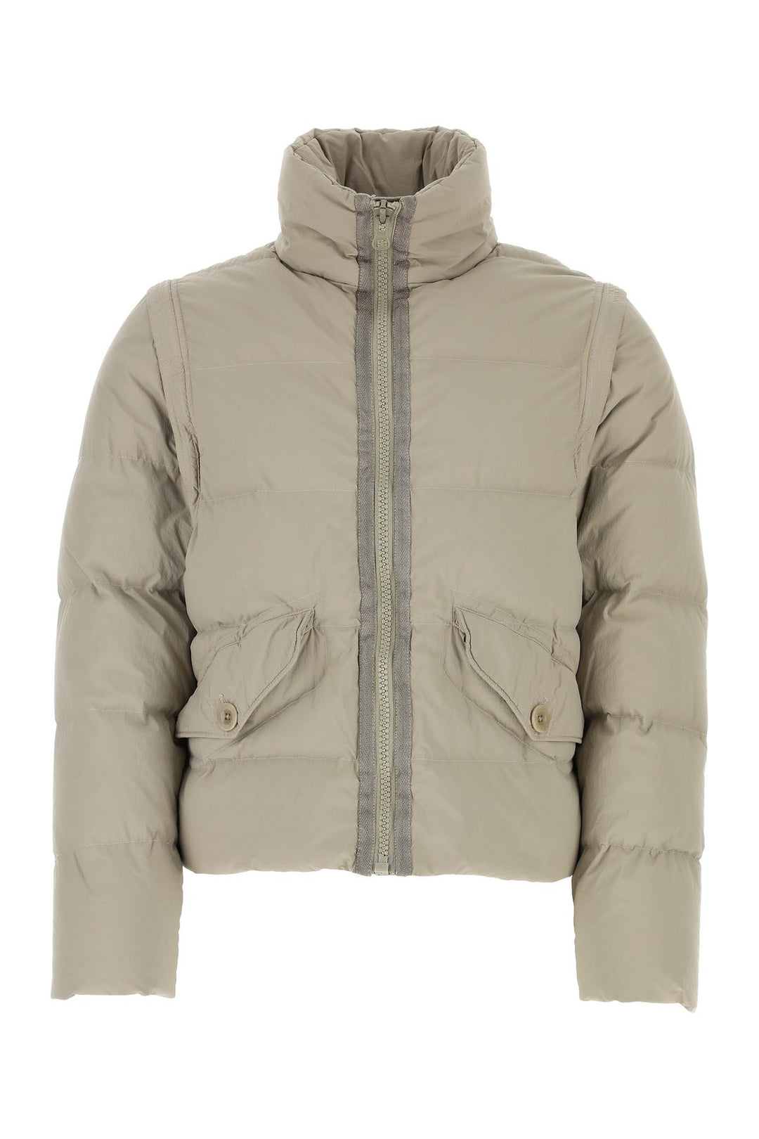 Dove grey nylon Austral down jacket