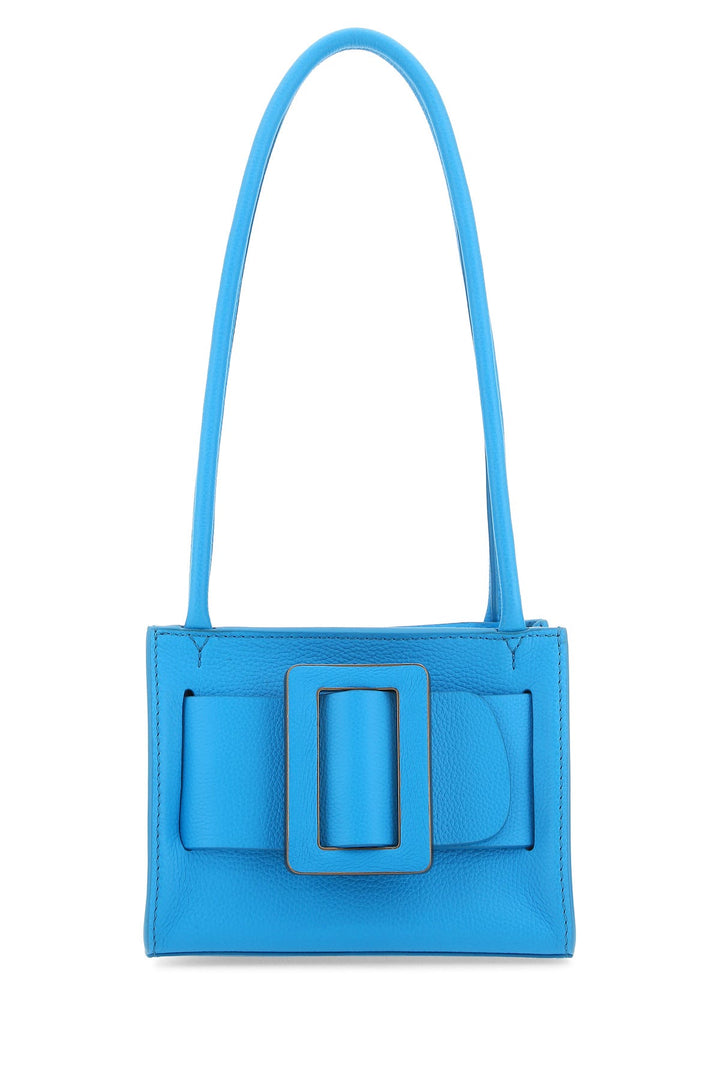 Light blue leather Bobby 18 Soft shoulder bag