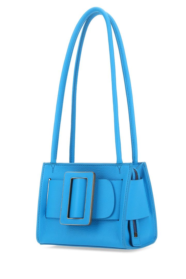 Light blue leather Bobby 18 Soft shoulder bag