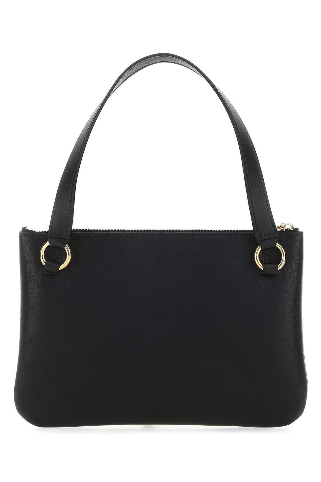 Black nappa leather handbag