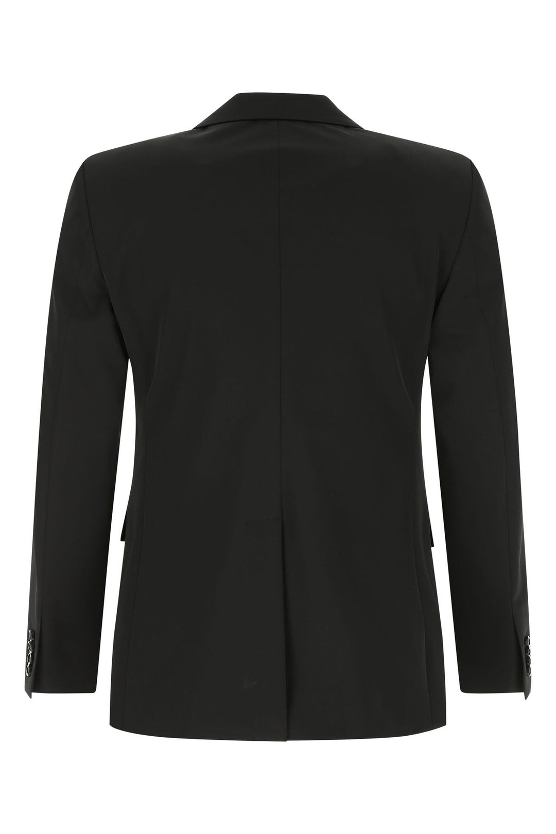 Black stretch polyester blazer