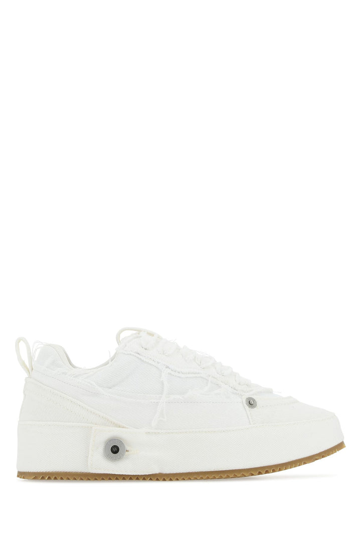 White denim Deconstructed sneakers