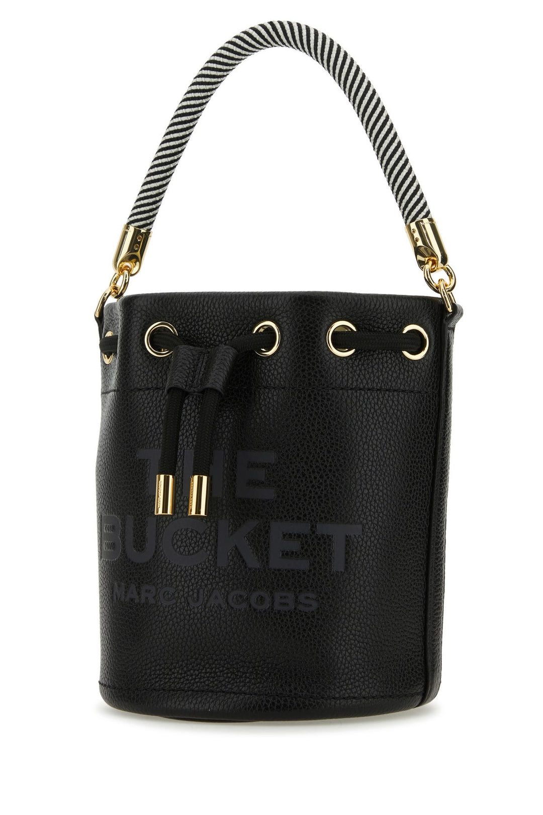 Black leather The Bucket bucket bag