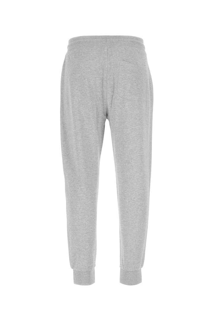 Melange grey cotton joggers