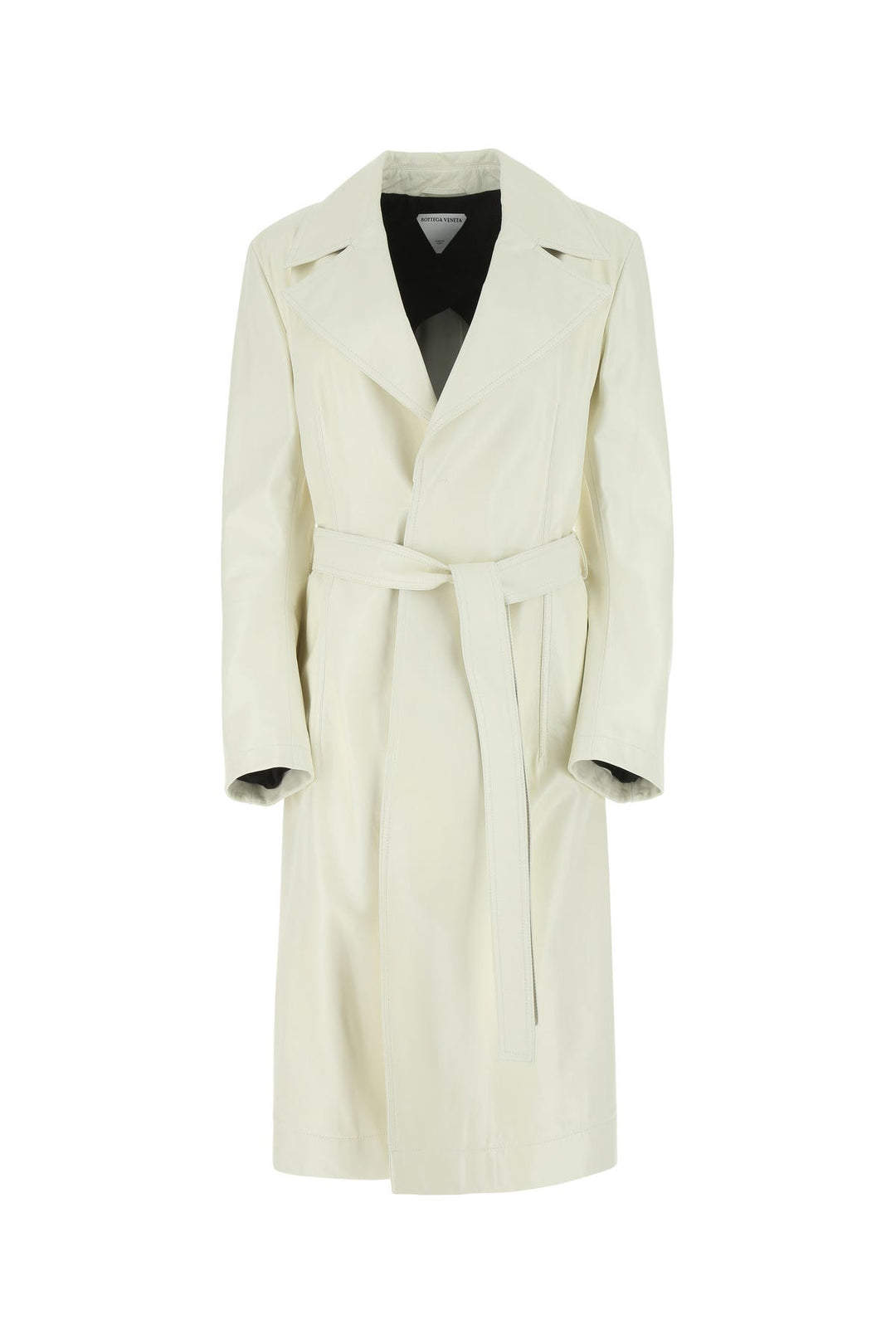 Ivory leather coat