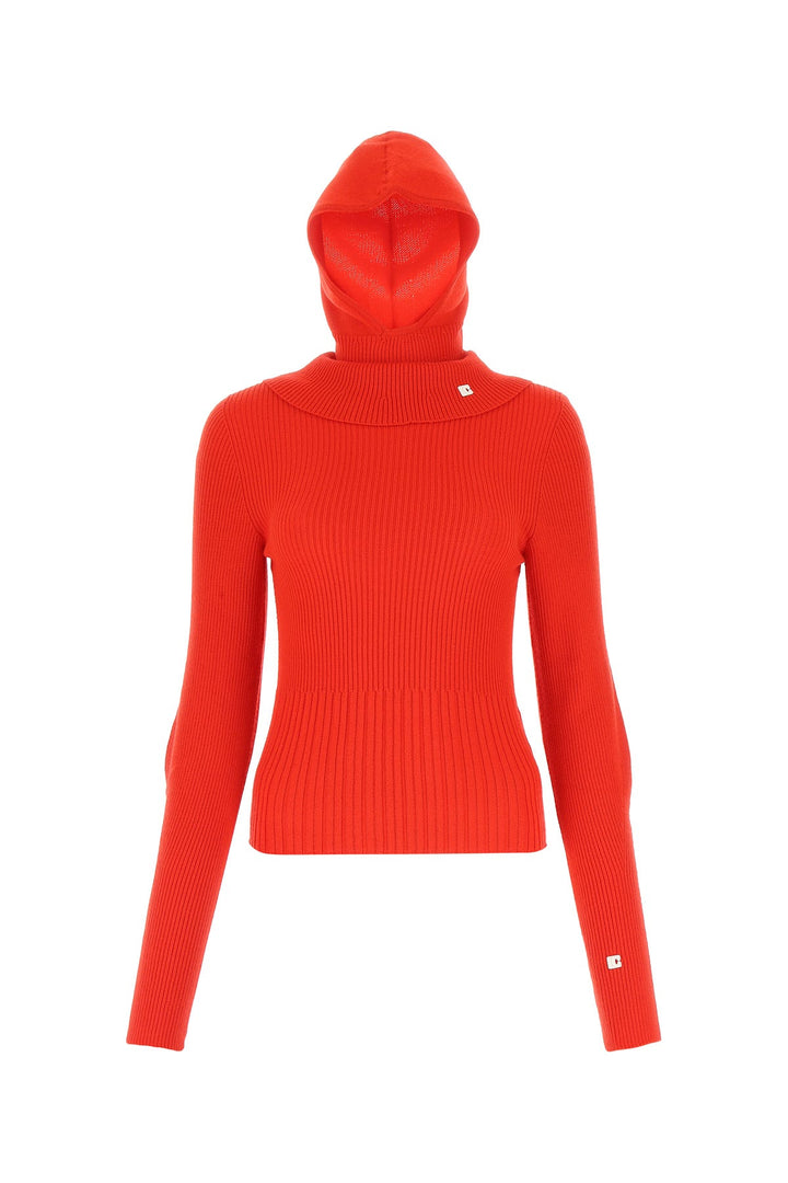 Red wool sweater