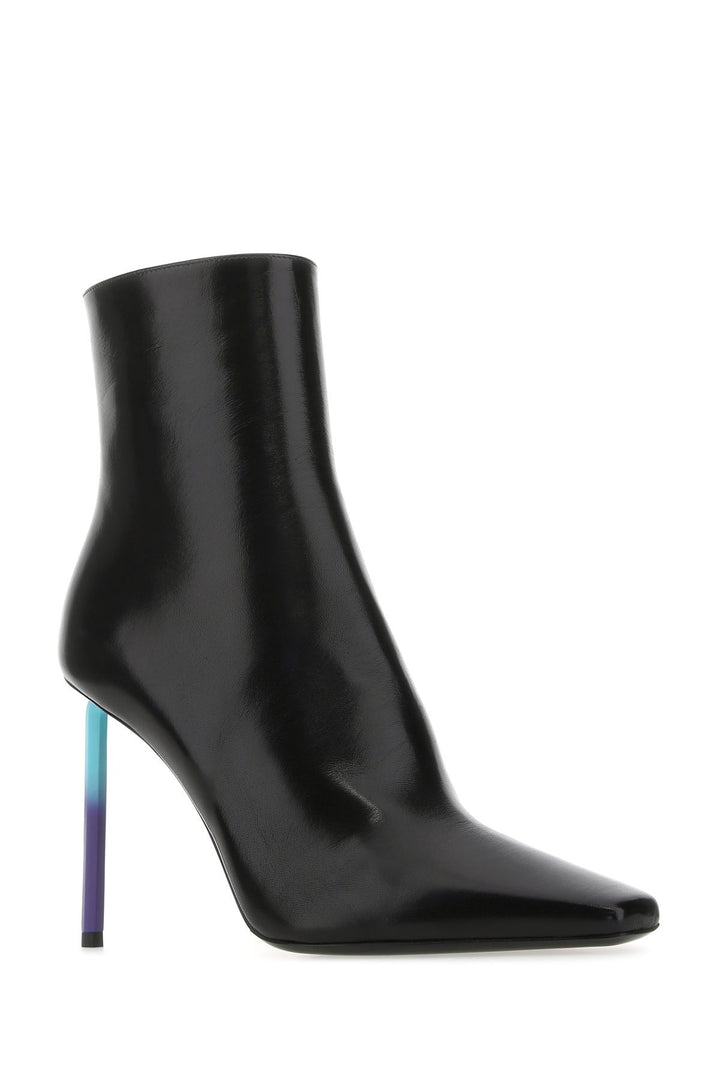 Black nappa leather Allen ankle boots