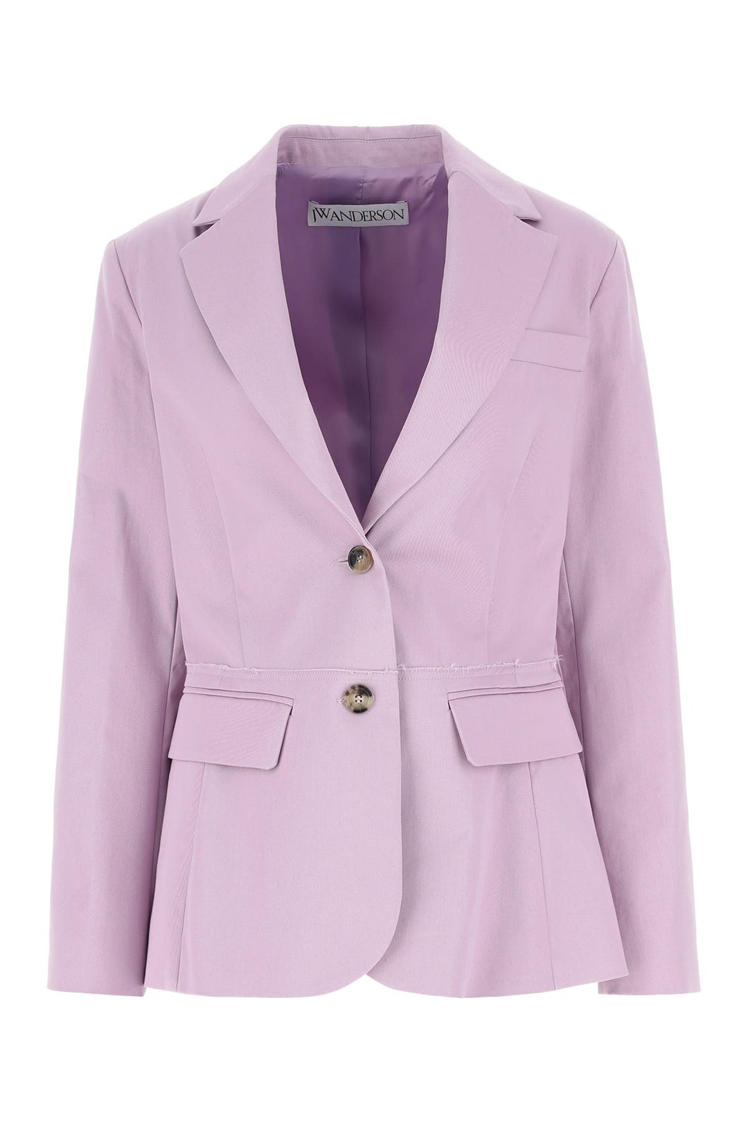 Lilac stretch cotton blazer