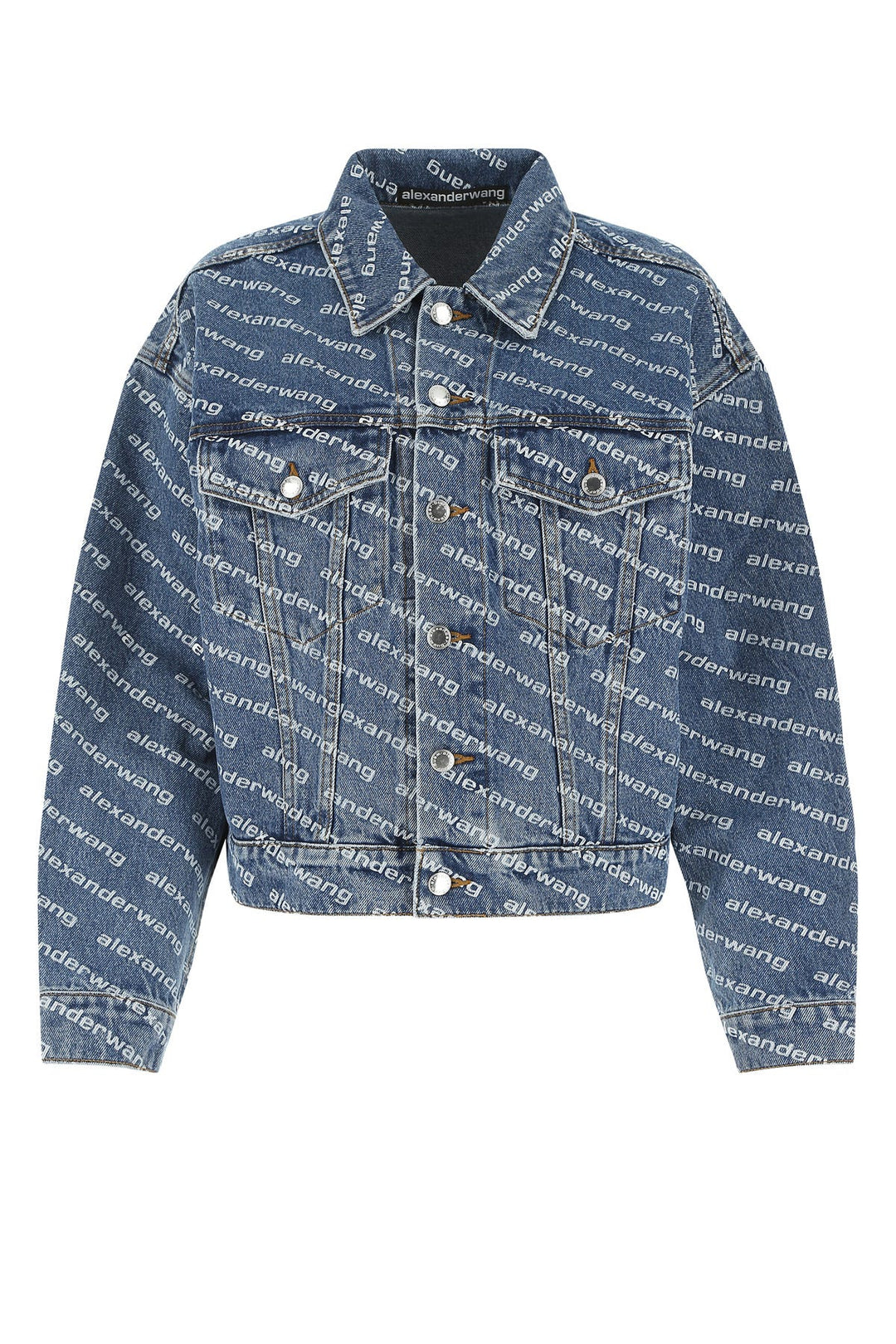 Printed denim jacket