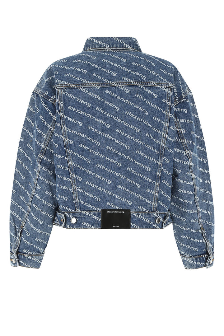 Printed denim jacket