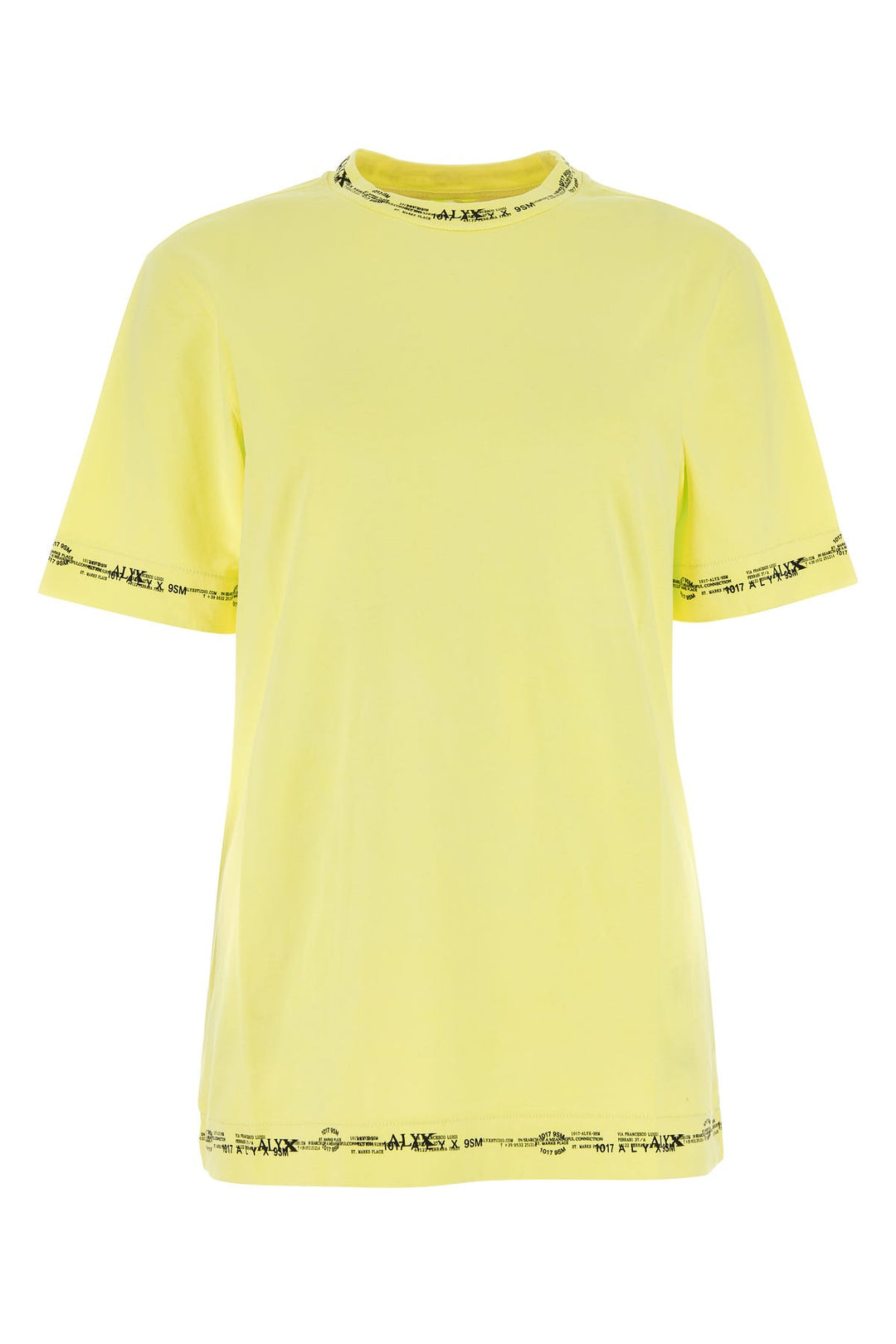 Fluo yellow cotton t-shirt