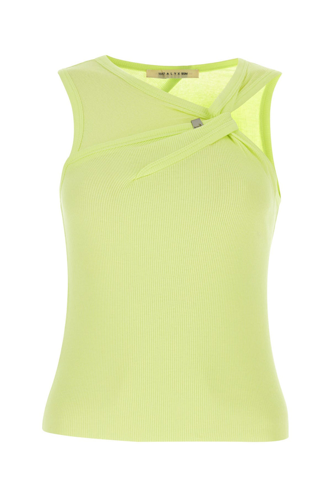 Fluo yellow cotton t-top