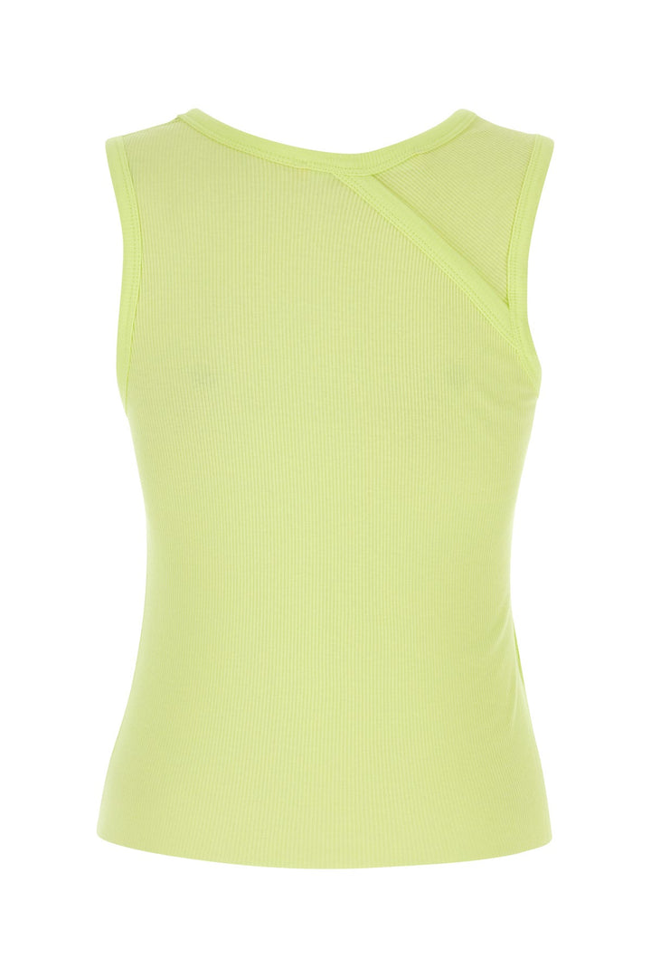 Fluo yellow cotton t-top