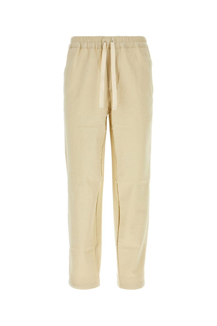 Beige stretch cotton Tropical pant