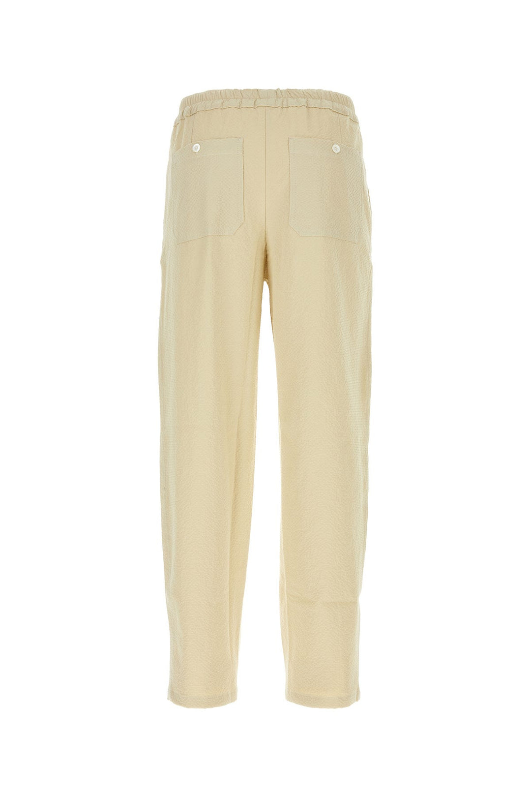 Beige stretch cotton Tropical pant