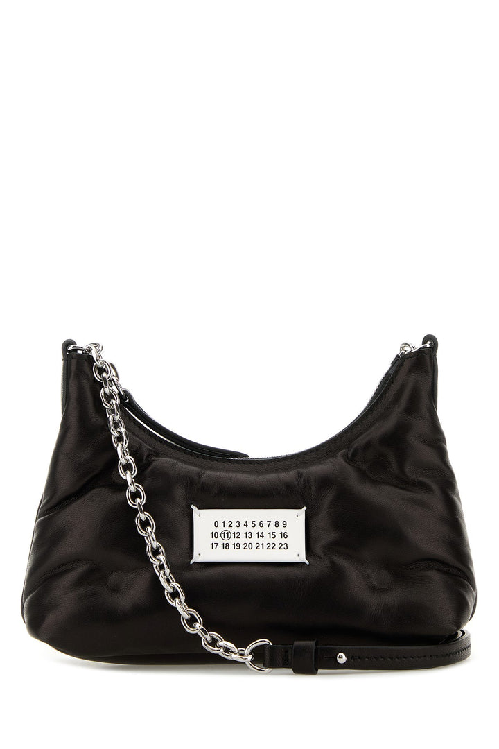 Black nappa leather micro Glam Slam Hobo shoulder bag