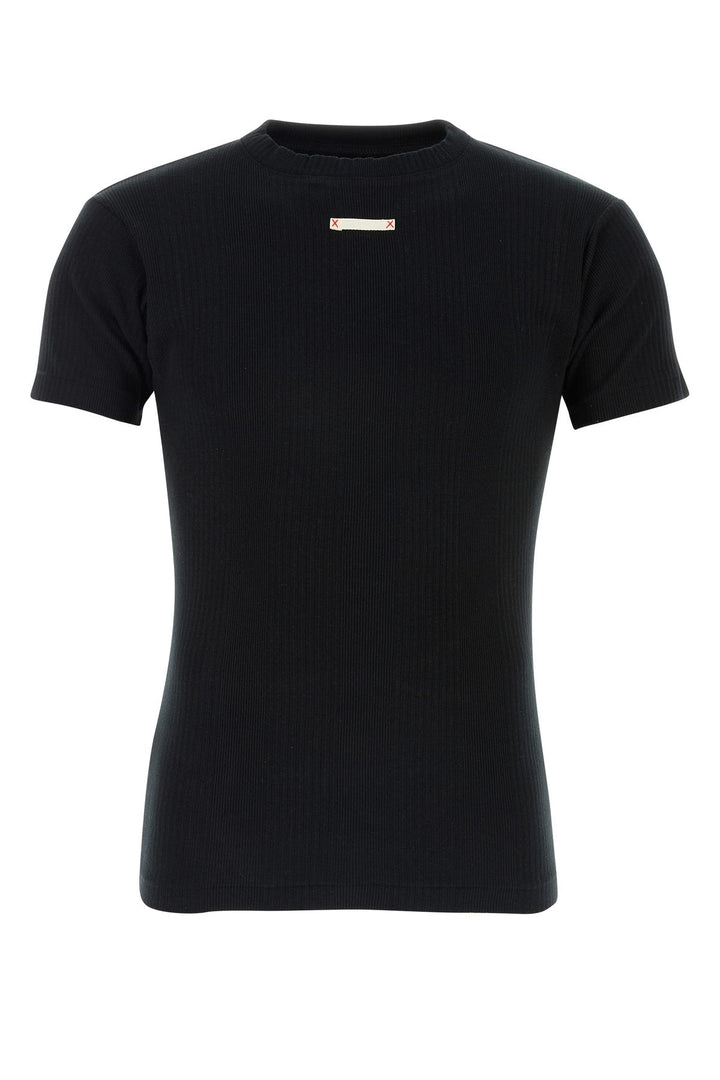 Black cotton t-shirt