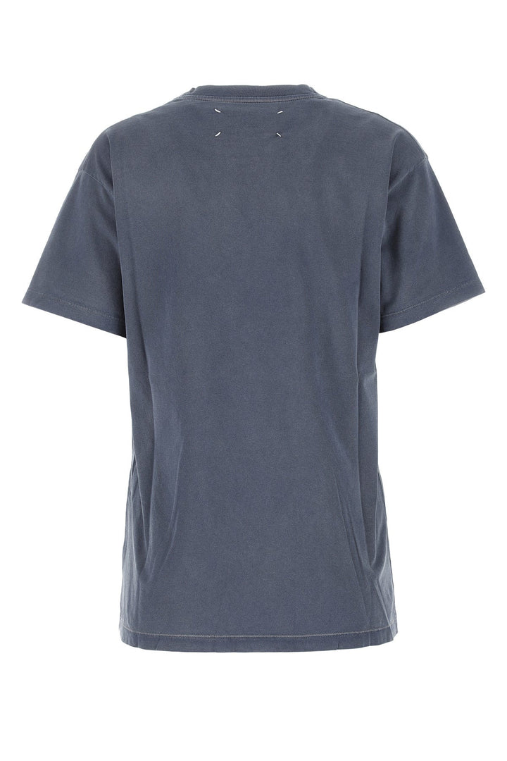 Denim blue cotton t-shirt