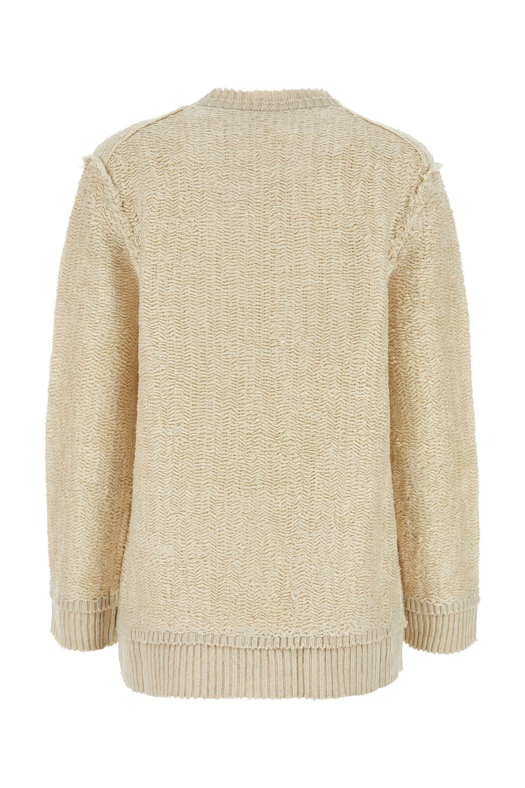 Sand hemp blend oversize sweater