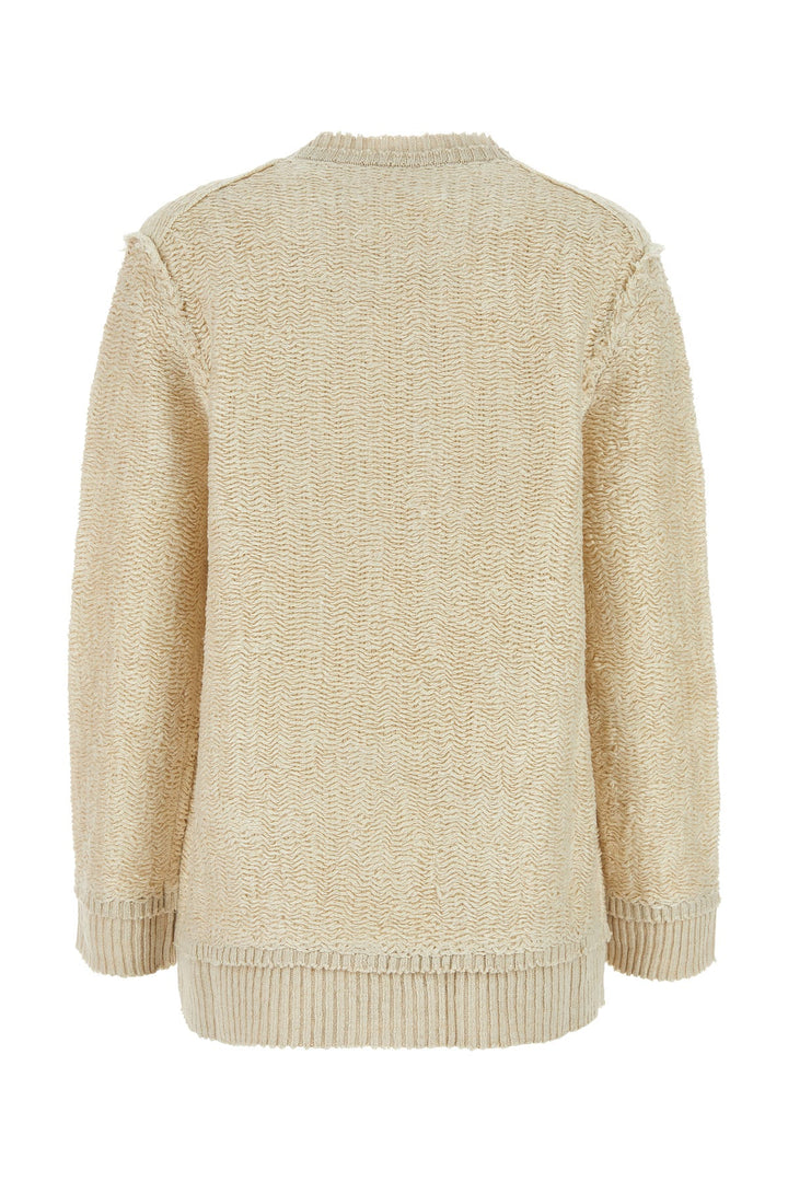 Sand hemp blend oversize sweater