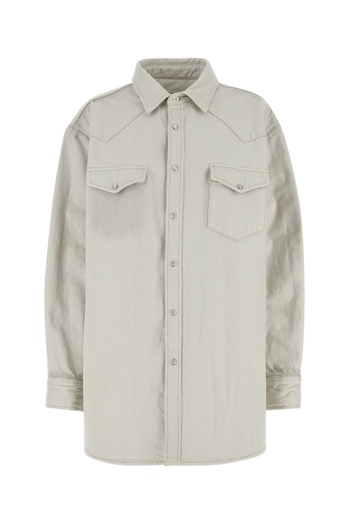 Chalk denim oversize shirt