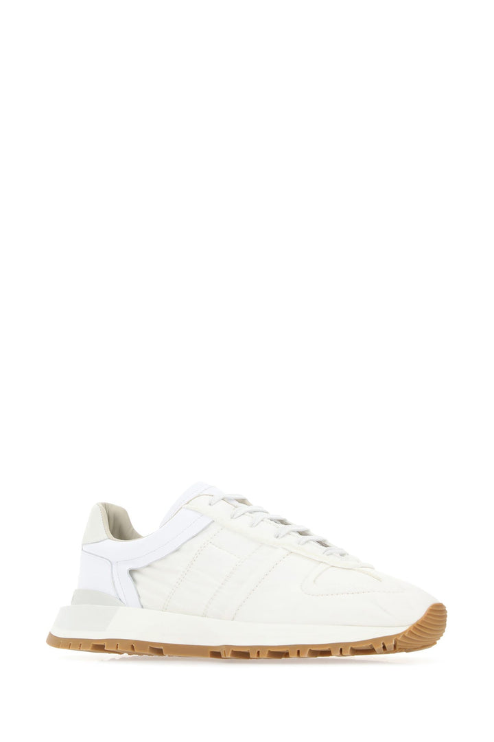 Ivory fabric 50-50 sneakers