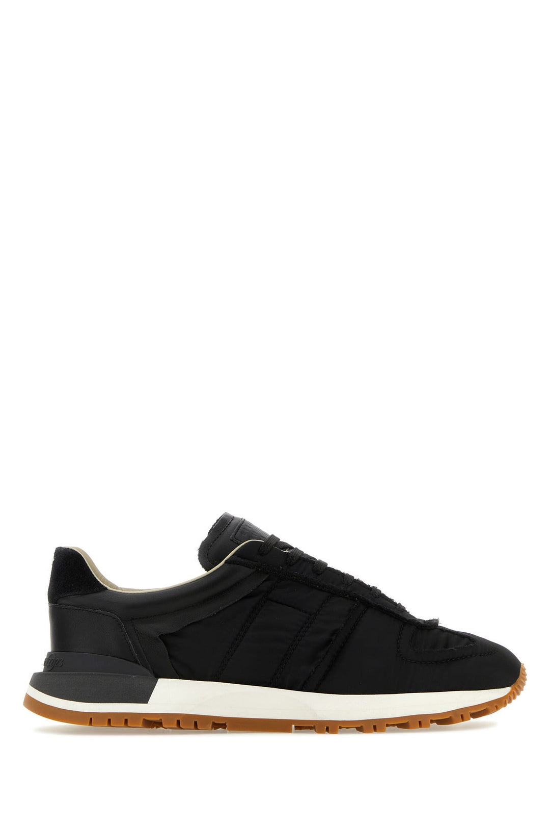 Black nylon 50-50 sneakers