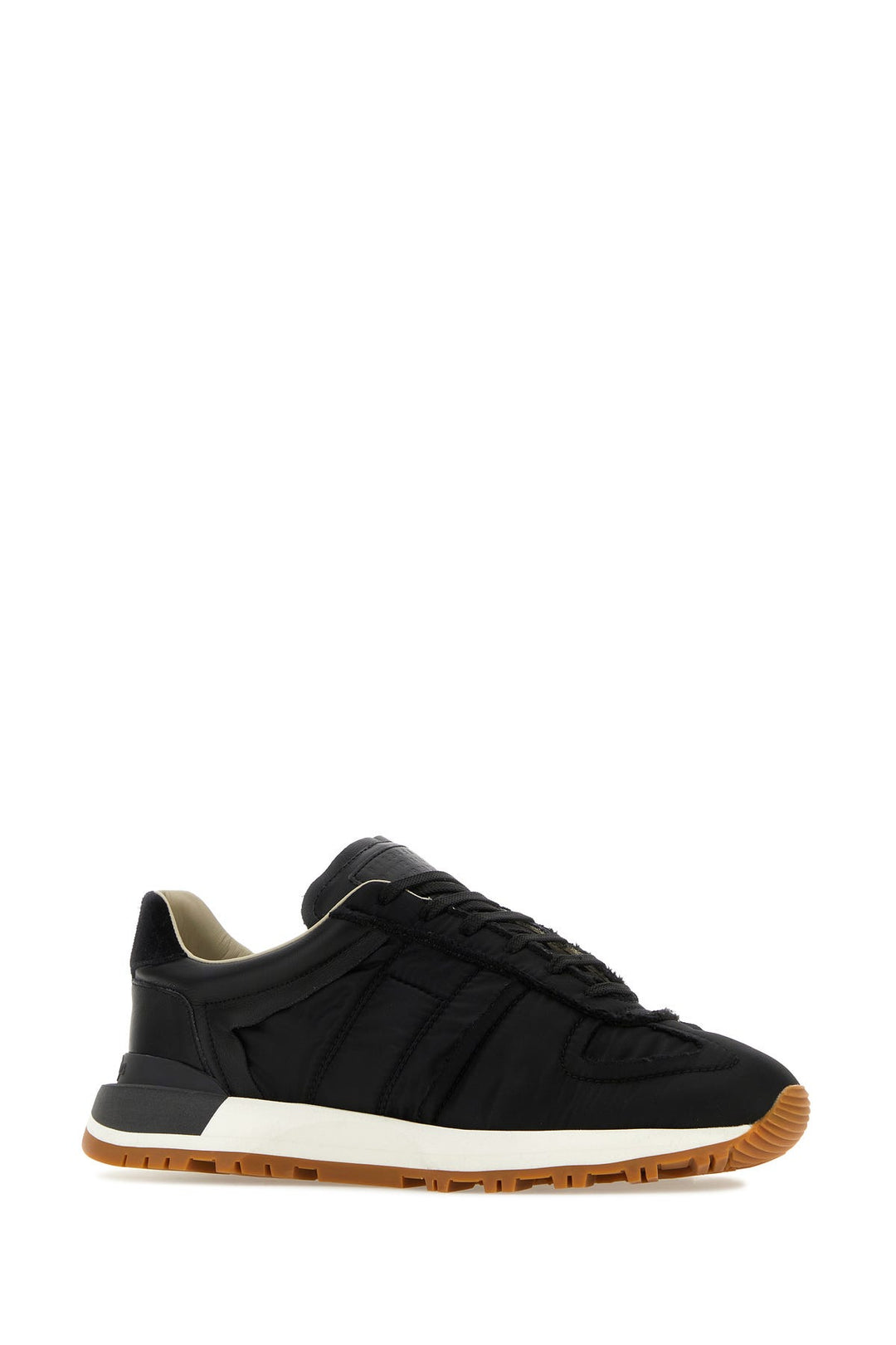 Black nylon 50-50 sneakers