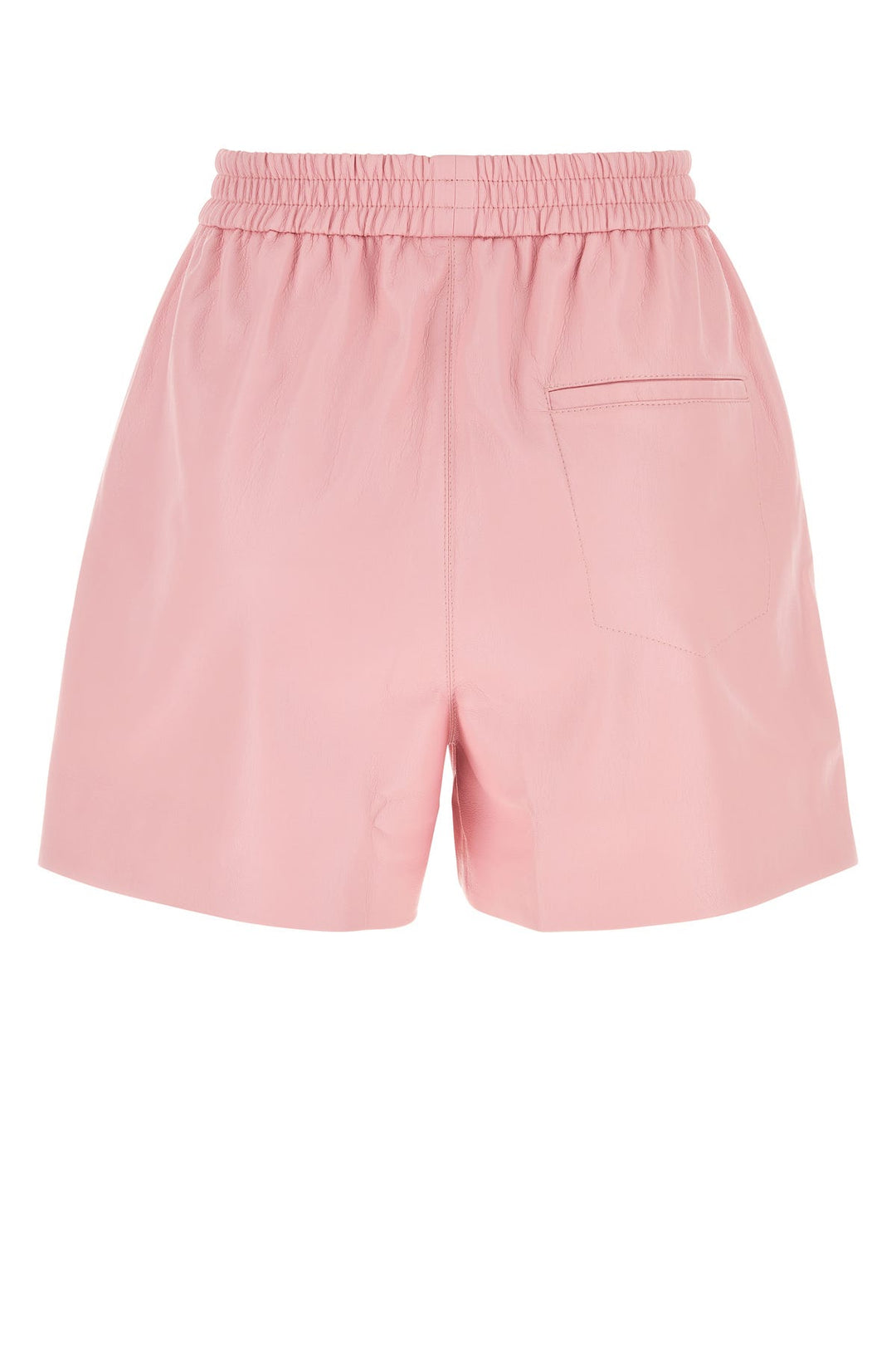 Pink synthetic leather Brenna shorts