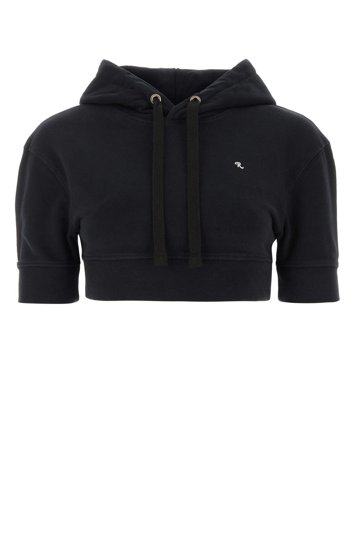 Black cotton sweatshirt