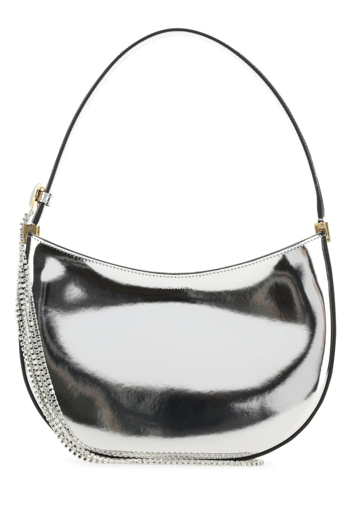 Silver leather medium Vesna handbag