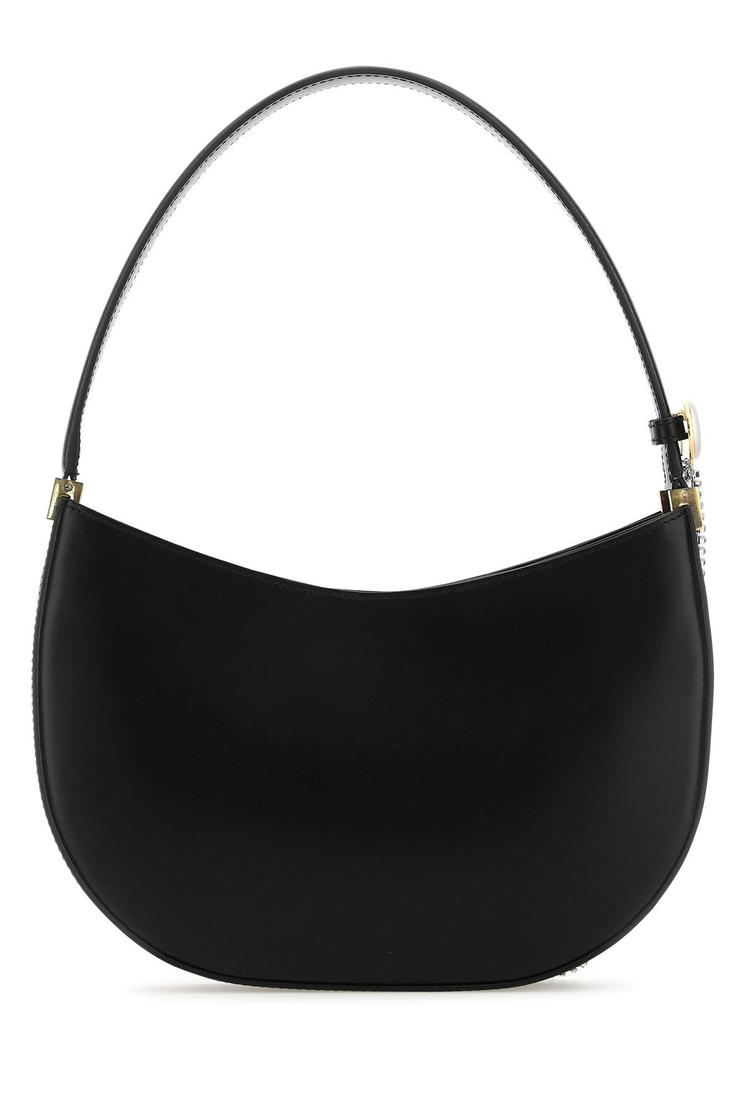 Black leather medium Vesna handbag