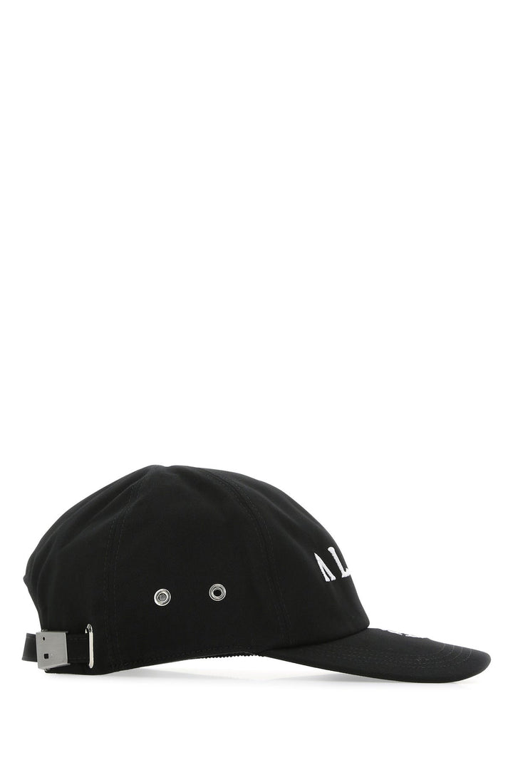 Black cotton baseball cap