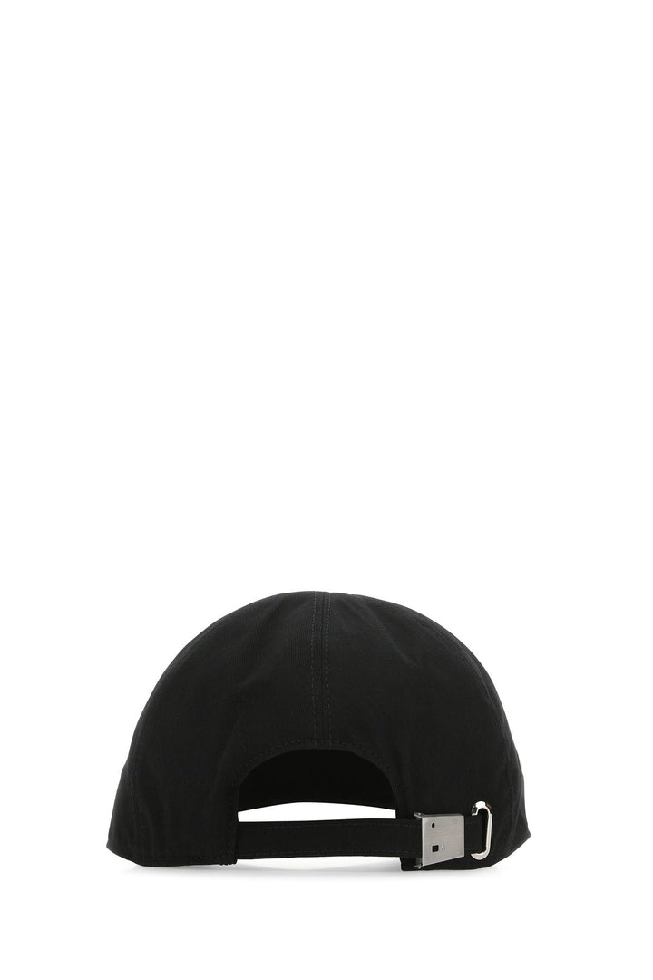 Black cotton baseball cap