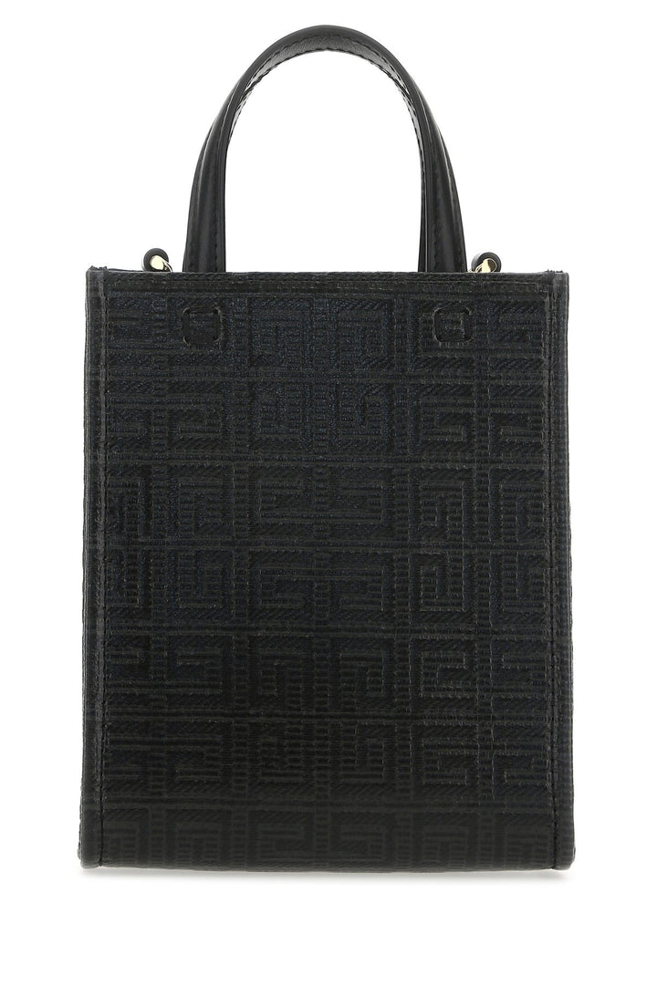 Black canvas mini G-Tote handbag