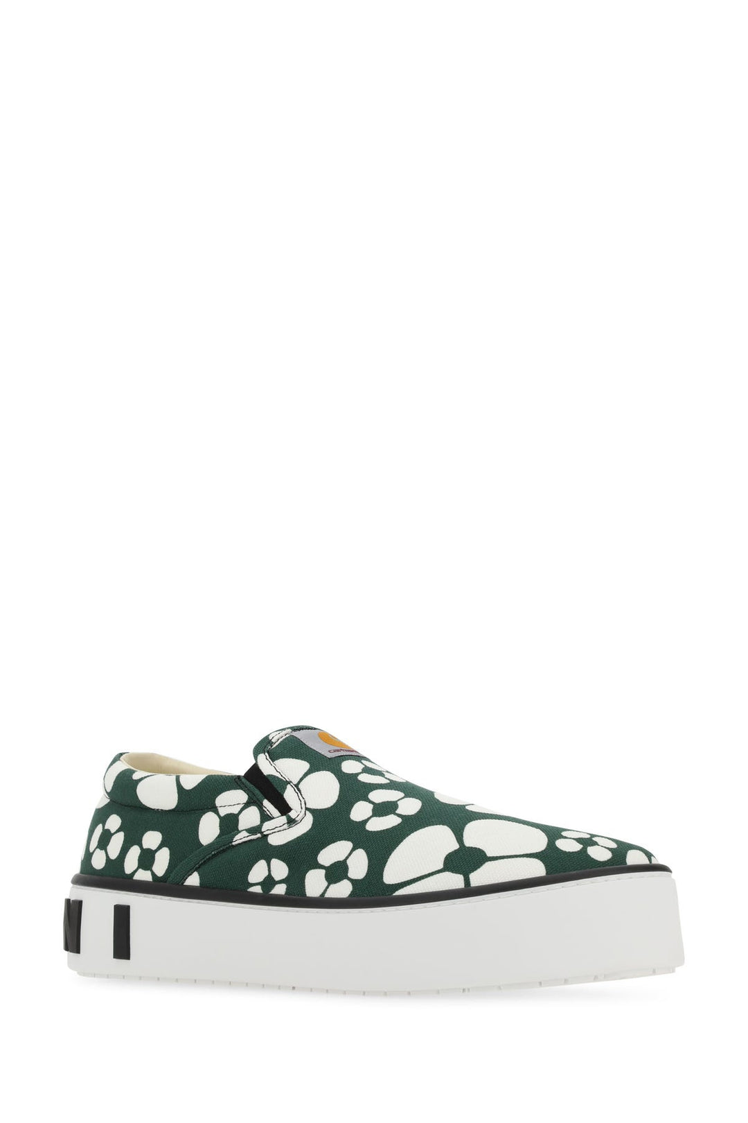 Printed canvas Marni X Carhartt Wip slip ons