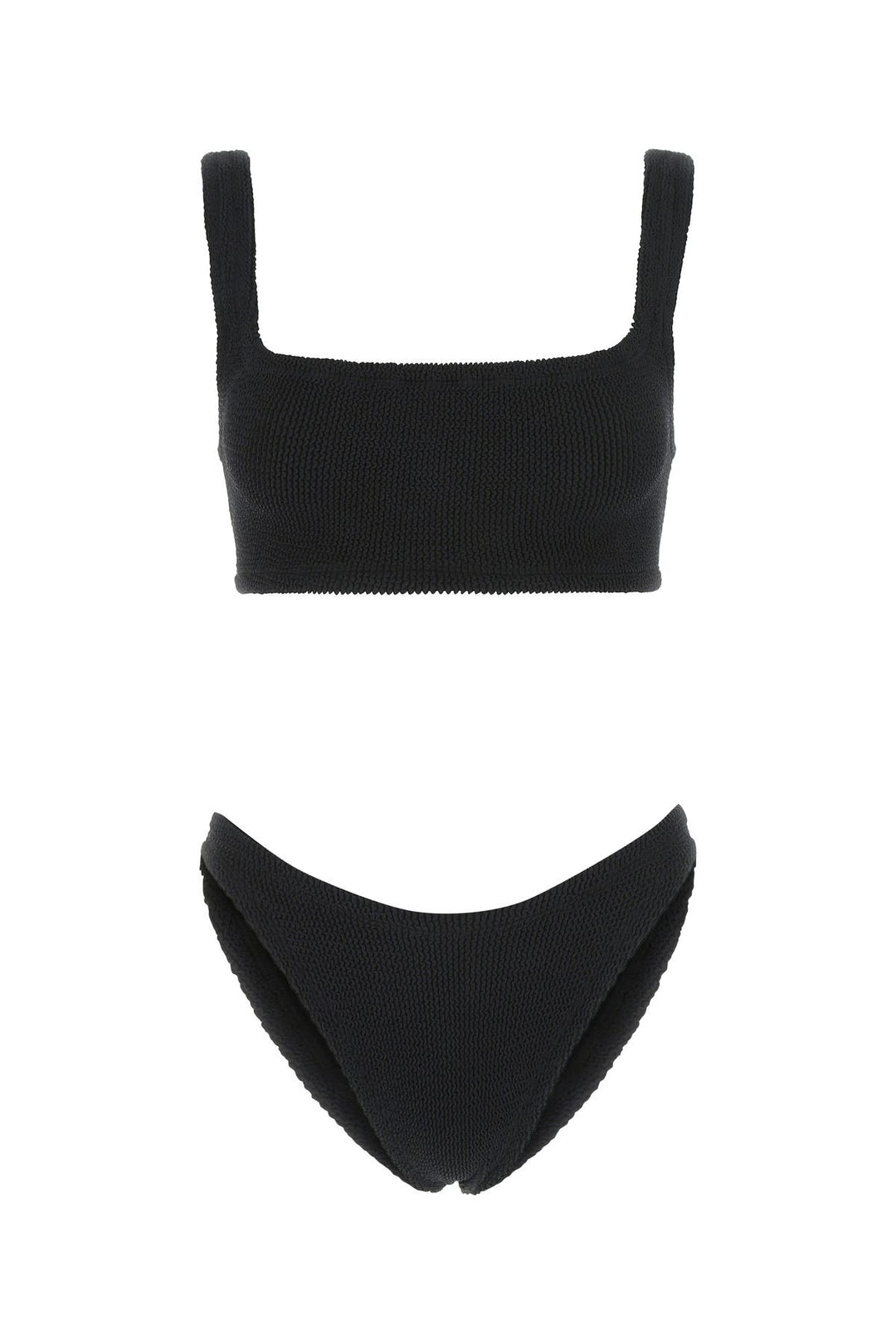 Black stretch nylon bikini