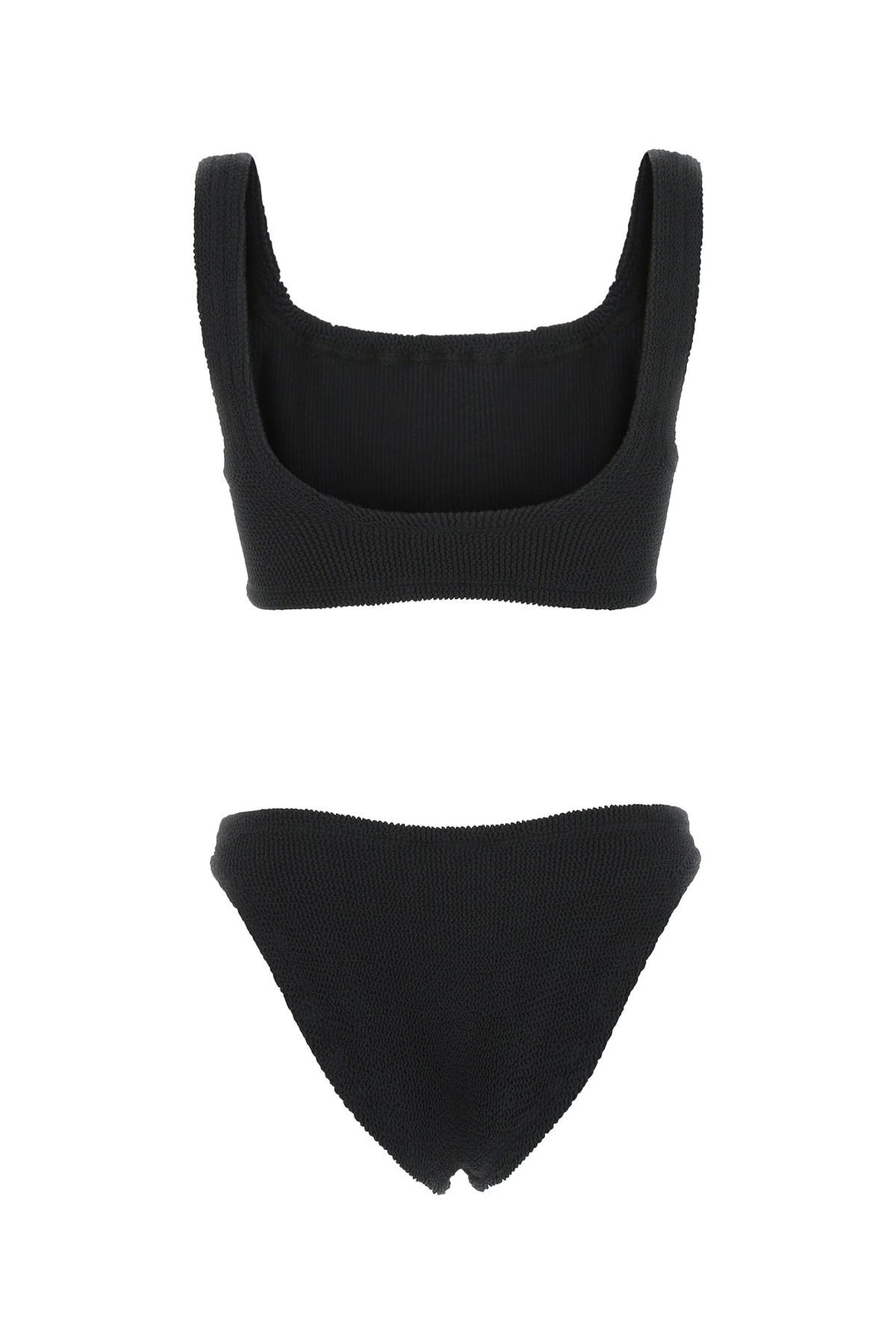 Black stretch nylon bikini