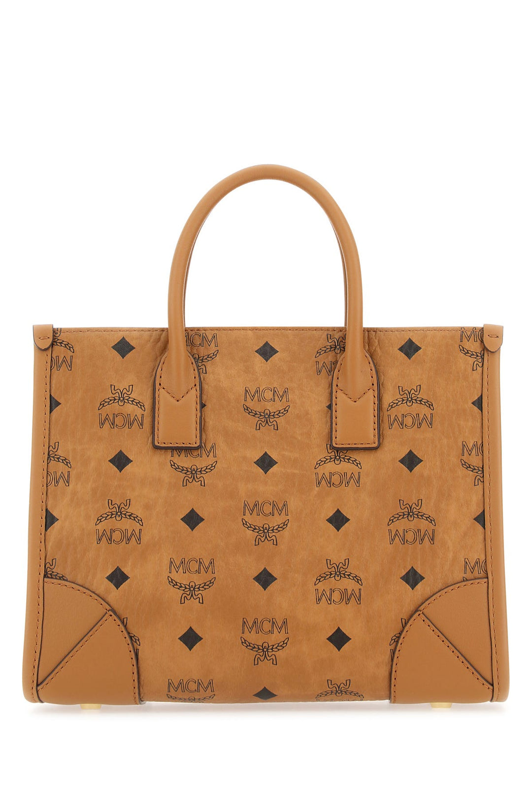 Printed canvas small MÃ¼nchen shopping bag